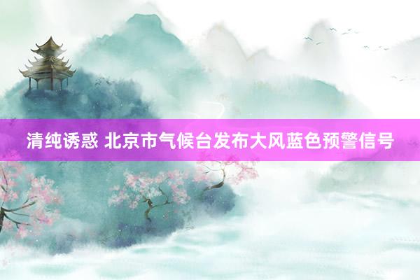 清纯诱惑 北京市气候台发布大风蓝色预警信号