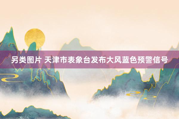 另类图片 天津市表象台发布大风蓝色预警信号